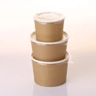Attractive price new type Paper Salad Or Soup Bowl, Food Paper Container Packaging Paper Salad Bowl