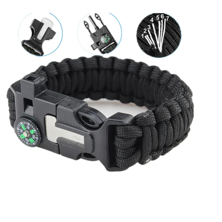 paracord survival bracelet with compass