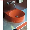 Hotel/home Customized Orange Artificial Marble Bathroom Vanities