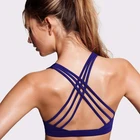 cross back sexi girl wear bra fashionable sports bra plus size gym wear
