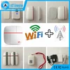 alarm Kits B Android&IOS App WIFI&GSM home dual network security alarm system with two way audio ip camera One-key SOS alarm