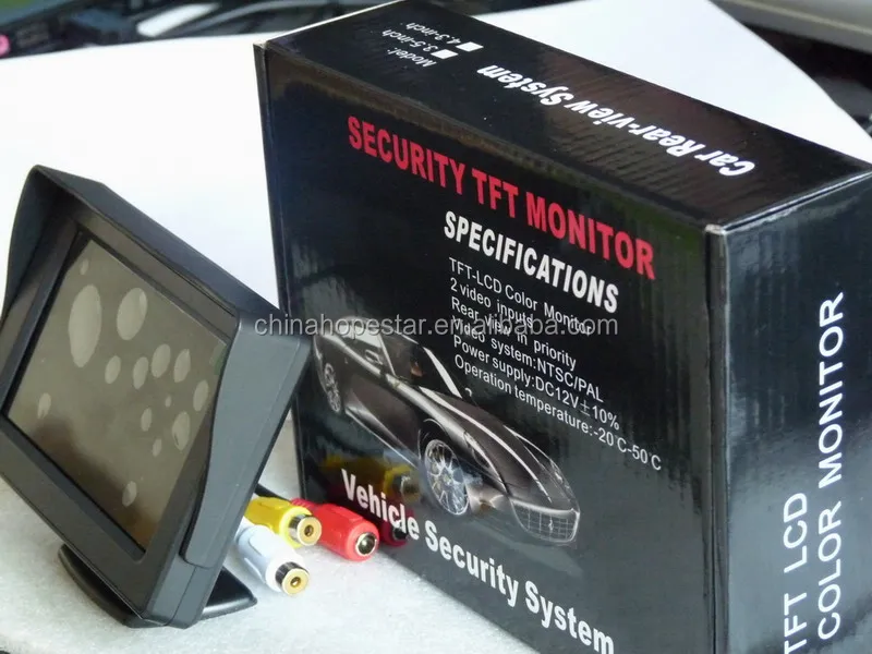 mini 3.5 inch CCTV LCD Monitor for Security with av input