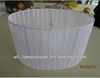 gorgeous organza wrapped lamp shade,white clip