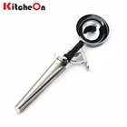 Ice Cream Spoon Factory Price Stainless Steel Handle Trigger Ice Cream Spoon With Release Lever