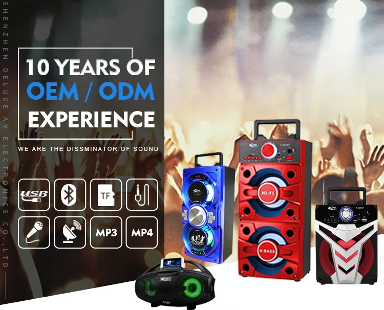Profession Custom Home System Multimedia Karaoke Speaker Subwoofer Active Wireless Car Bluetooth Speaker - ANKUX.COM