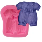owknot baby clothes 3D fondant cake mould silicone chocolate mold