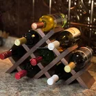 Custom design wooden countertop wine rack