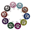 Factory wholesale paw shape dog ID tag , fashion dog collar tag