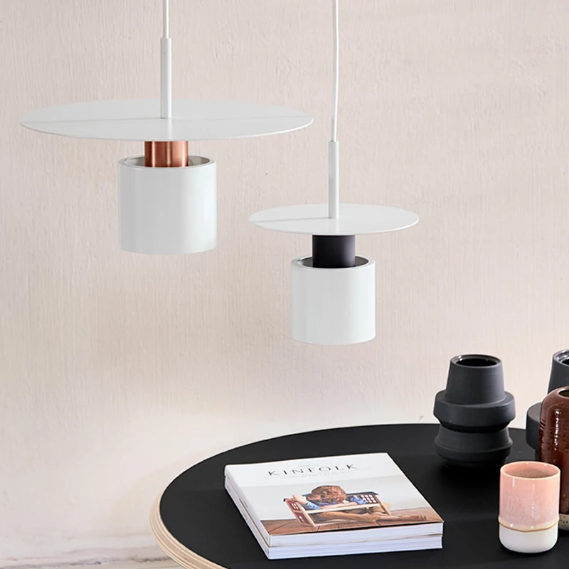 Nordic contracted show dining room small chandelier Denmark creative metal bedroom bedside dining room study corridor chandelier