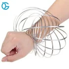 Hot sales education classic toys stainless steel flow ring toys magic fantasy flow ring for kid