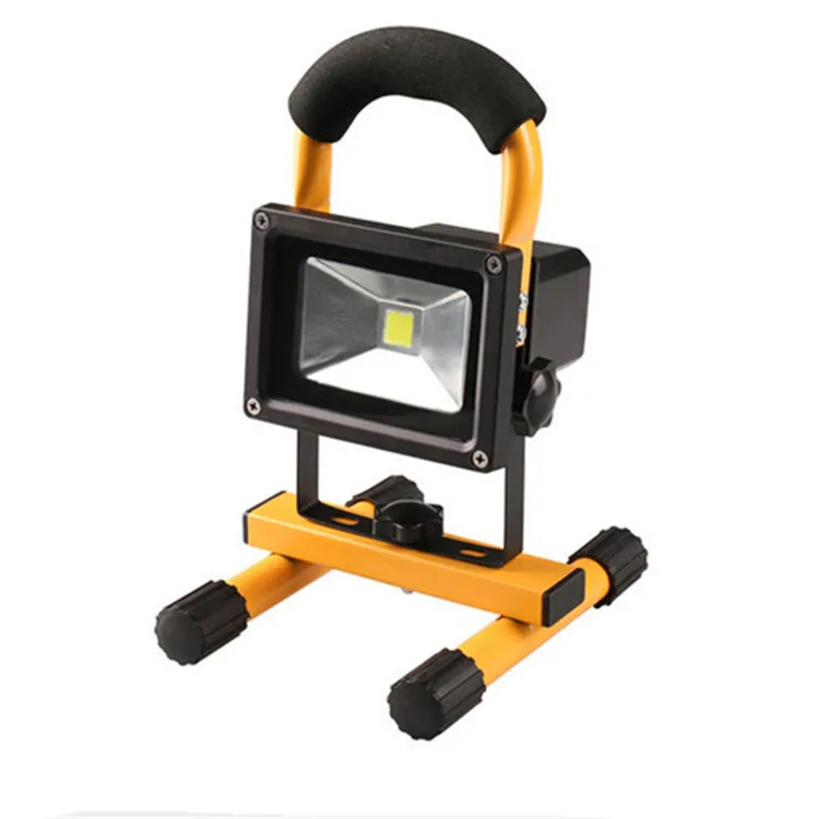 Hight Quality Portable Outdoor Application 10w 3000K 6000K Rechargeable led flood light