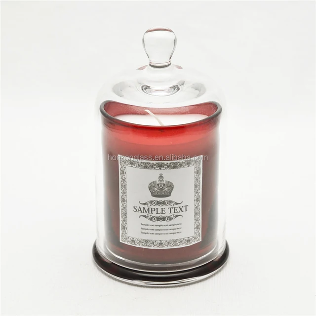 glass bell cloche for candle