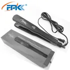 Custom color low MOQ styling tools hair flat iron wholesale straightener 1.25 inch plate flat iron titanium with private label