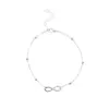 Best sell Infinity Ankle Bracelet Endless Love Symbol Infinity Anklet For Special Gift