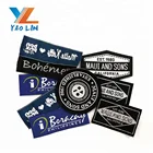 Polyester Woven Labels Damask For Clothing