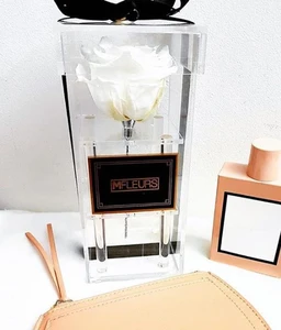 single rose package/clear acrylic flower gift box with lid