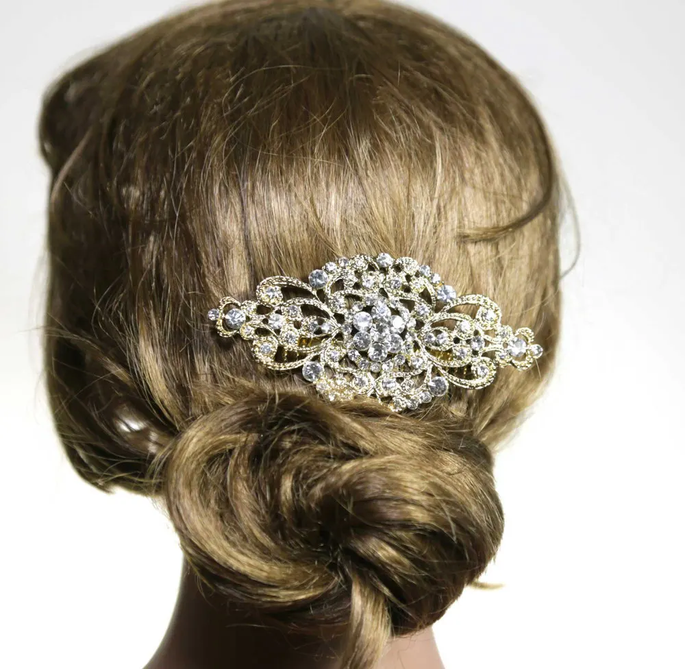 newest design rhinestone and pearl embellishment for bridal WRE-241