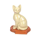 Resin Cat Urns Ceramic Urn Pet White Urn Decoration Crafts