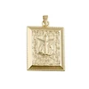 31930 fashion muslim jewelry 14k gold square big pendants