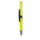 Fancy promote custom logo plastic 3 in 1 double ended multi colored pastel highlighter pen with screen stylus