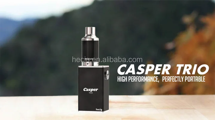 hecig casper trio vaporizer 2018 temp control wax