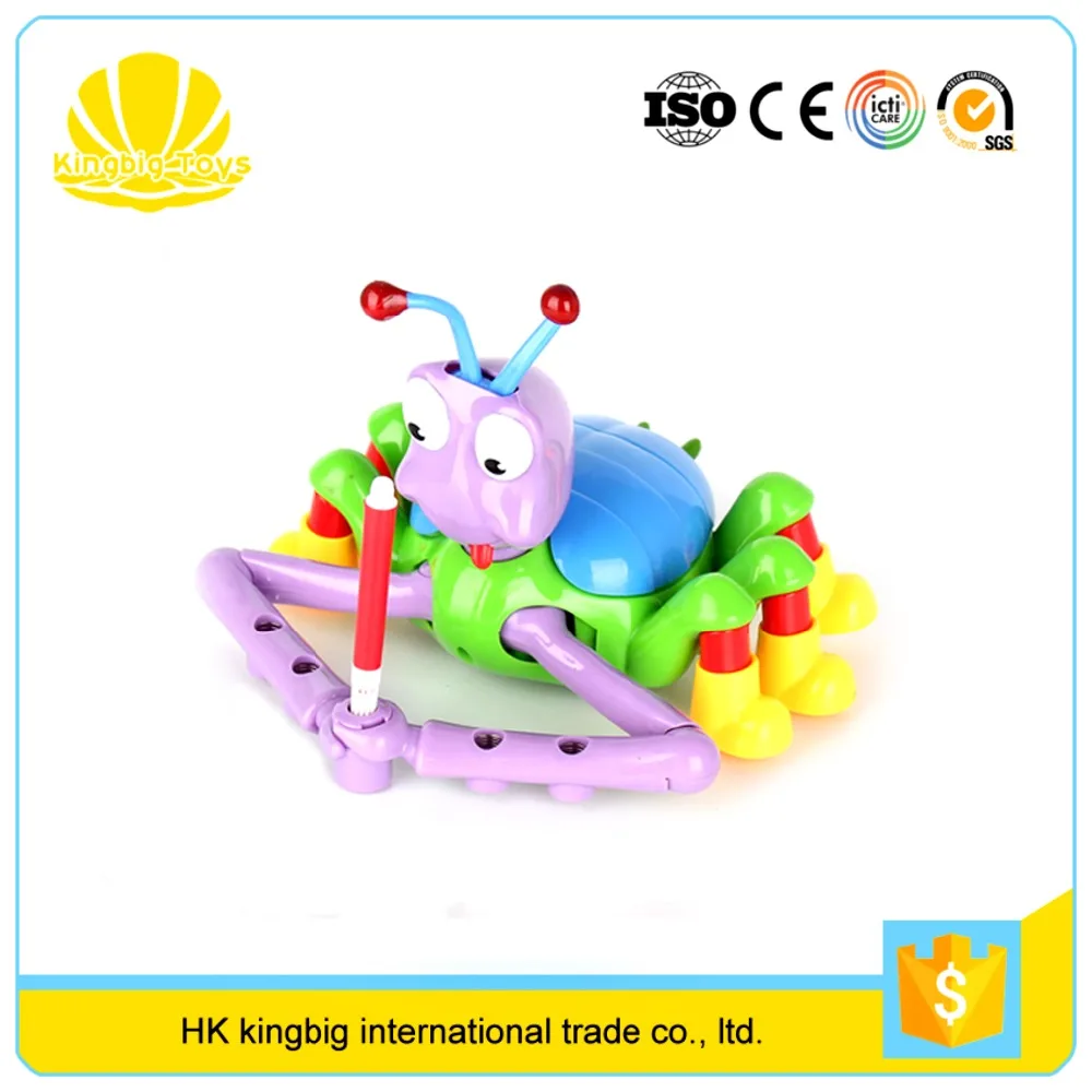 china factory kid safety pismire drawing plastic ant toy with music light