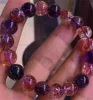 mixture Bule white red Rutilated Quartz round beads make bracelet jewelry