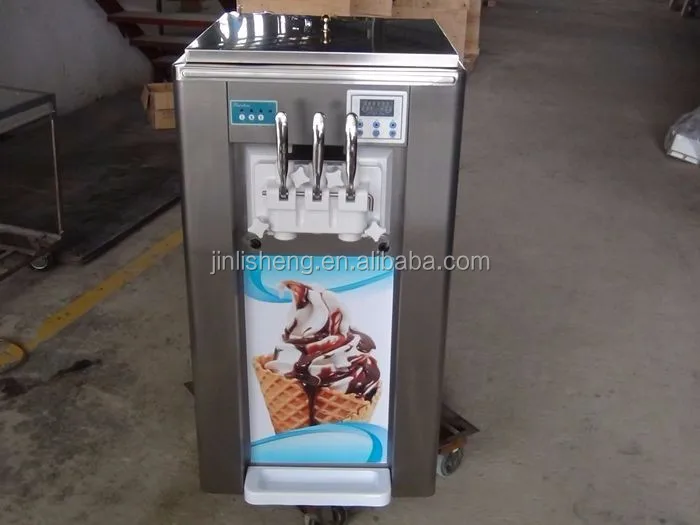 Jinlisheng熱い販売400コーン毎時3フレーバーカウンタートップ商用ソフトクリームマシン仕入れ・メーカー・工場