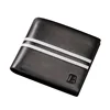 Best selling wholesale fashion baellerry brand black and white men pu leather wallet