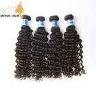 Raw human hair wholesale at mona hair best quality brazilian hair weave short style curly