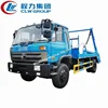 Dongfeng RHD 10 tons 12 ton hydraulic swing arm garbage truck