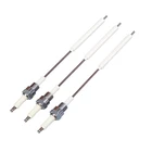 Gas burner spark ignition electrode flame sensor
