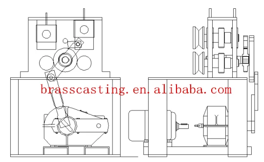 casting machine for brass /copper rod production line