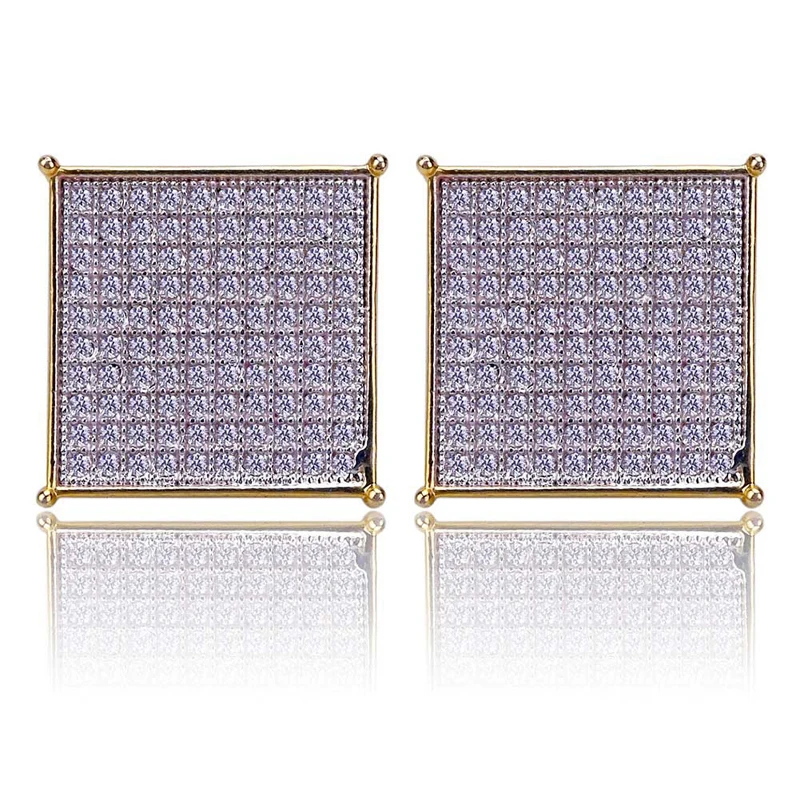 Blues RTS Copper Material Iced out Bling CZ Gold Earrings For Men Women, Silver, gold, two tone
Blues RTS Copper Material Iced out Bling CZ Gold Earrings For Men Women, Silver, gold, two tone
