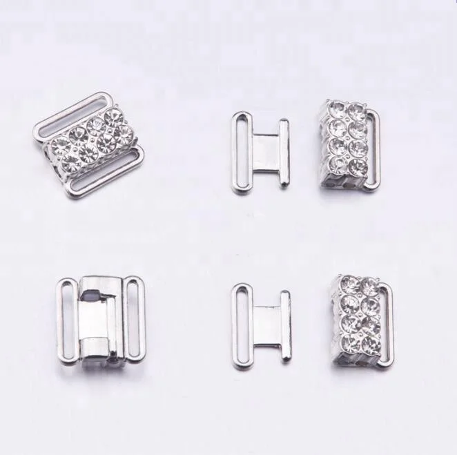 Swimwear Bra Clip Accessories Nickel Free Silver Metal Adjuster Rhinestone Bikini Clasp
Swimwear Bra Clip Accessories Nickel Free Silver Metal Adjuster Rhinestone Bikini Clasp
