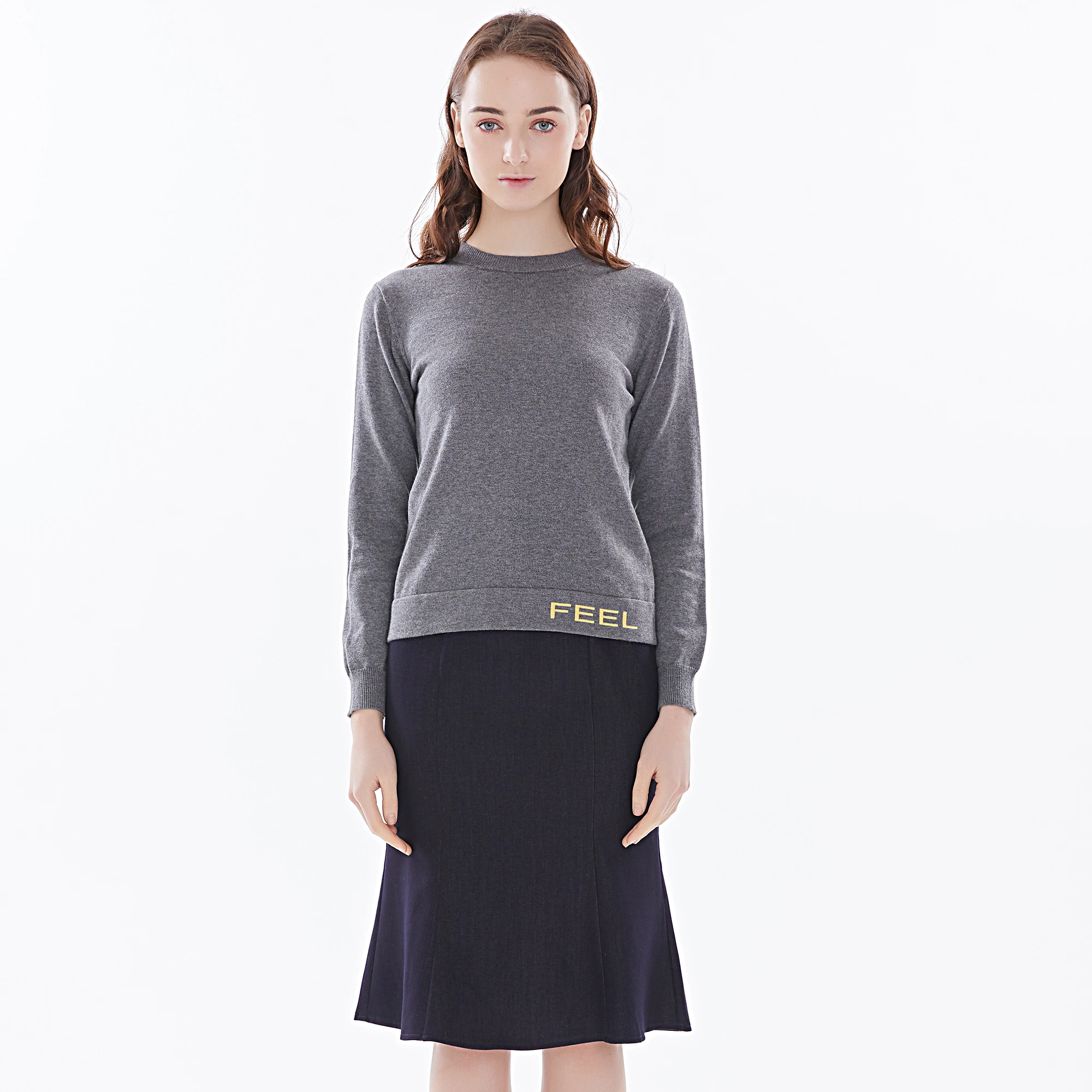 women basic round neck fashion words cotton cashmere long sleeve knitting pullover sweater
women basic round neck fashion words cotton cashmere long sleeve knitting pullover sweater