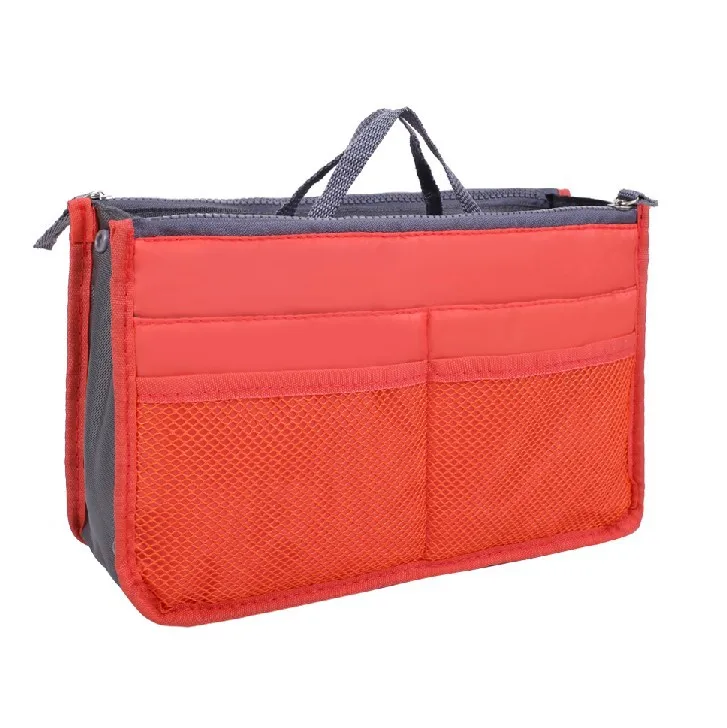 Bulk Zipper Nylon Travel Pouch Bag in HandBag Insert Organizer Cosmetic Pocket Makeup Storage Bag