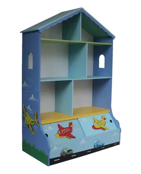 Hot Style Wooden House Shaped Kids Doll House Bookcase With