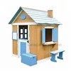 New pattern children play games wooden house outdoor cubby playhouse