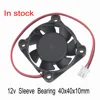 40X40X10mm 12V 40mm Sleeve Bearing Mirco DC Cooling Fan 1.57 Inch Brushless Air Cooler for Printer/CPU/PC