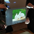 high quality projection screen for glass ,3d holographic rear projection film