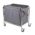 Space Saving Flat Pack Hotel Room housekeeping laundry equipment Service Linen Laundry Trolley