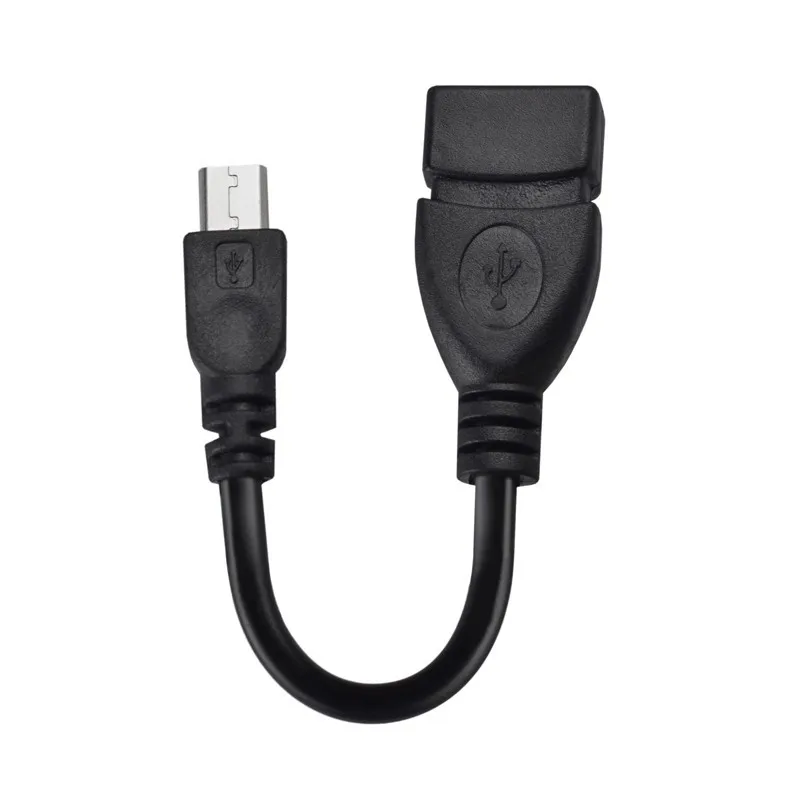 

Wholesale factory USB OTG Cable Micro USB Cables Micro USB to USB Adapter For Samsung LG HTC Android Smartphone with OTG AD, Black