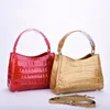 New red croco belly lady small bags cross body lady bag thailand exotic handbag