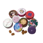 Wholesale Round Chocolate Packaging Cookie Metal Biscuit Tin Box
