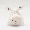 Bunny Plastic Bag Wedding Favors Gifts Birthday Decoration Kids Favor Rabbit Ear Candy Cookies Plastic Bags