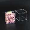 Unique crystal clear plexiglass souvenir gift box /acrylic wedding favor candy cube box