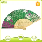 oriental assortment bamboo silk folding hand fan