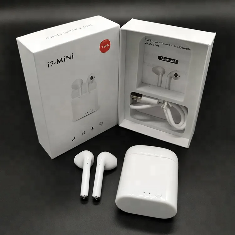 New Coming Mini I7s TWS Stereo I7s Pair Bluetooth V4.2+EDR Wireless Earbuds with Charging Case, Black;gold;red;white;pink
New Coming Mini I7s TWS Stereo I7s Pair Bluetooth V4.2+EDR Wireless Earbuds with Charging Case, Black;gold;red;white;pink