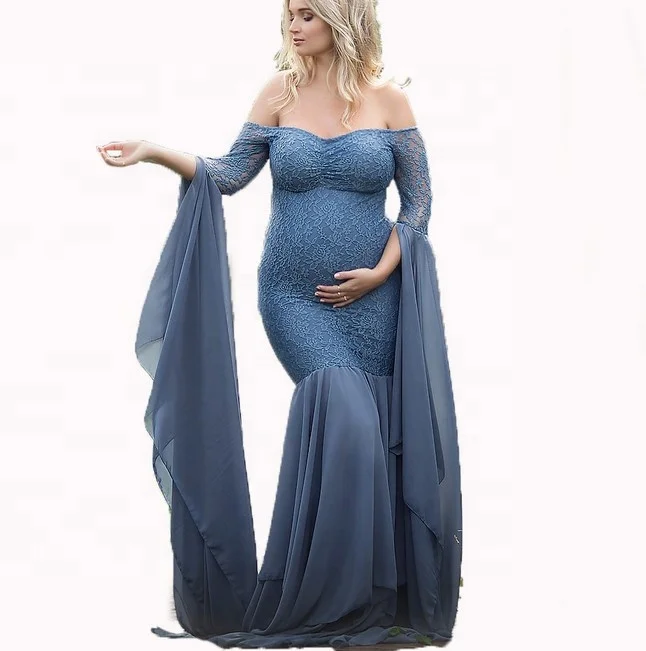 elegant lace Maternity Clothing Gown Dresses For Photography Sexy Pregnant Women long sleeve Maternity Photo Shoot Dresses, Blue
elegant lace Maternity Clothing Gown Dresses For Photography Sexy Pregnant Women long sleeve Maternity Photo Shoot Dresses, Blue